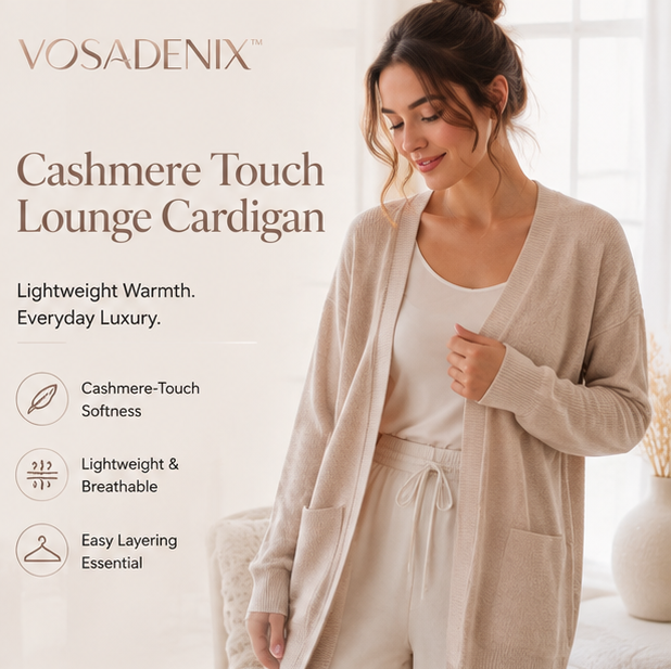 VOSADENIX™ Women's Cashmere Touch Lounge Cardigan