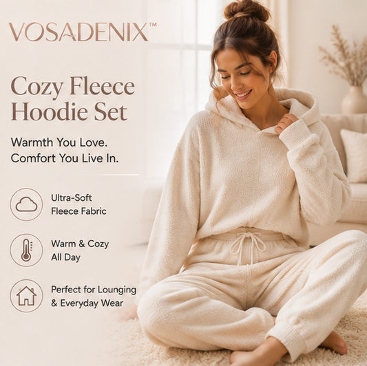 VOSADENIX™ Women's Cozy Fleece Lounge Hoodie Set